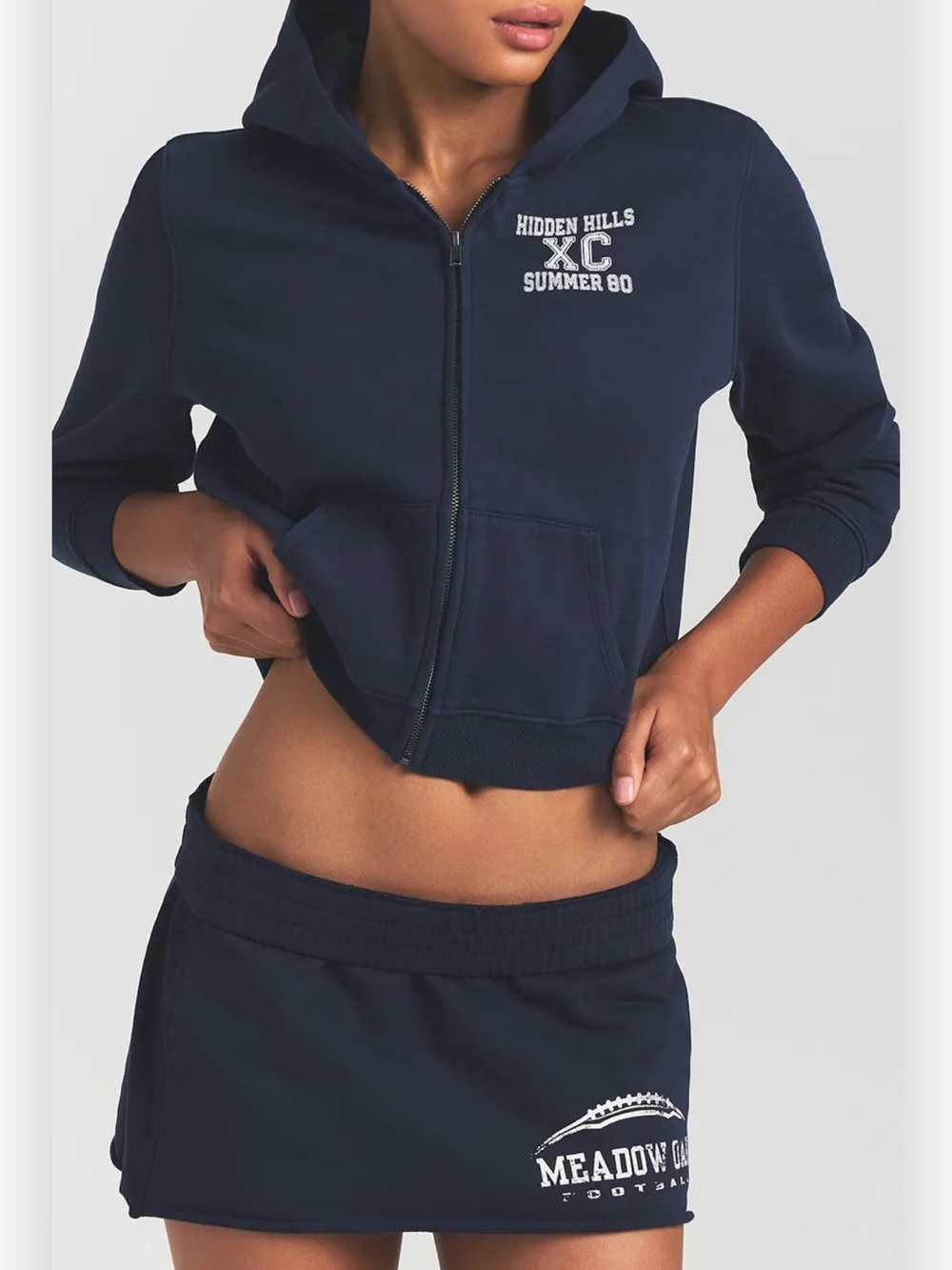 SKIMS Navy Athletic Mini Skirt